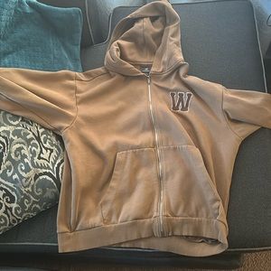 Brown zip up , from H&M